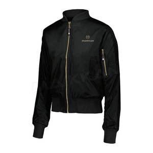 Chaqueta de bombardero de mujer de nuevo diseño al por mayor para ropa de invierno cálida y cómoda con tela de lona transpirable con relleno de algodón - Product Image 2