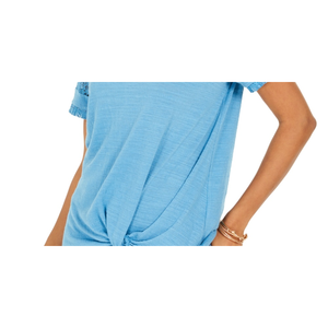 Top in maglia con inserti in pizzo blu da donna Style & Co, taglia piccola - Product Image 3