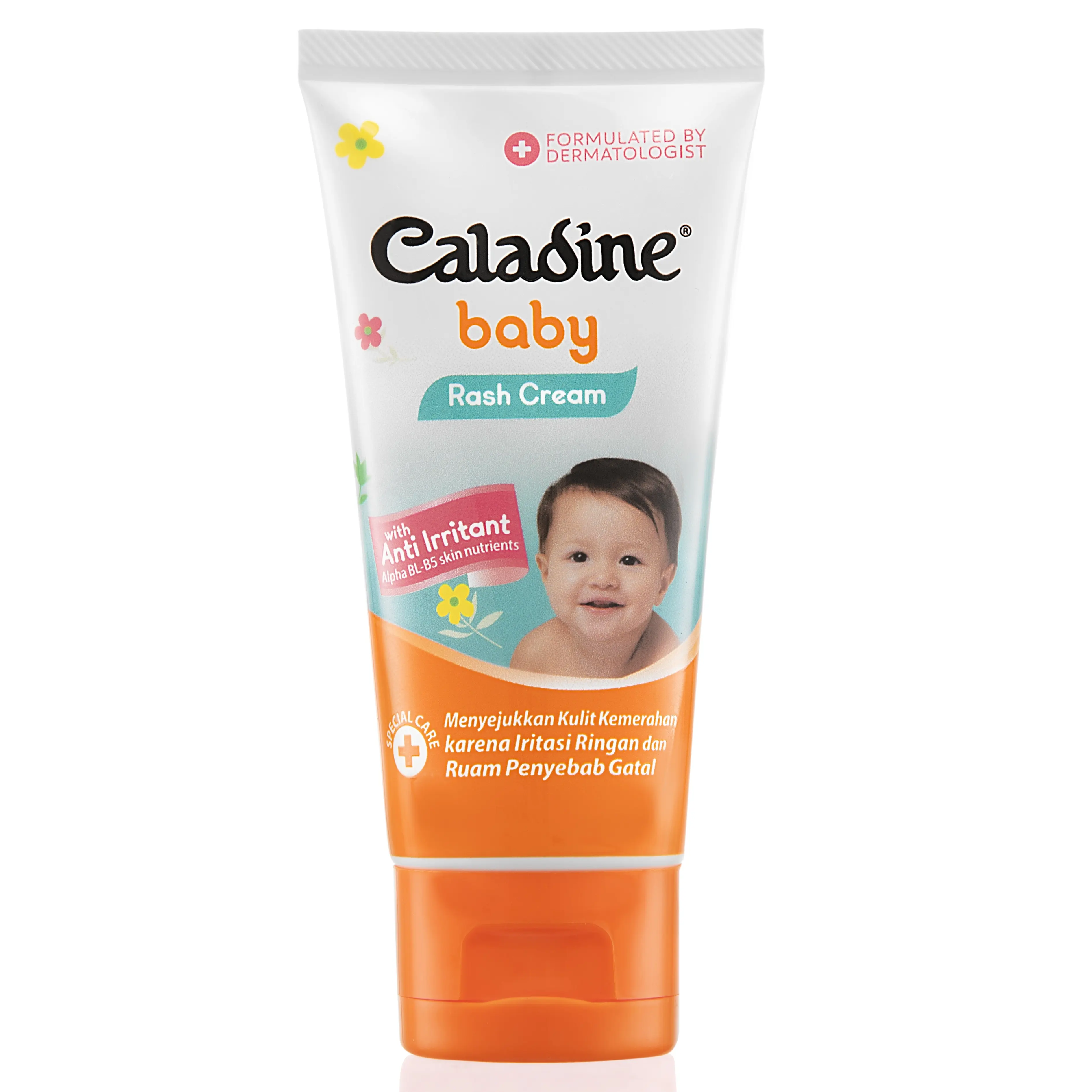 Crema di qualità Premium Caladine Baby Rash 50 grammi per proteggere la pelle del bambino dalle irritazioni e si prende cura degli arrossamenti dovuti a eruzioni cutanee