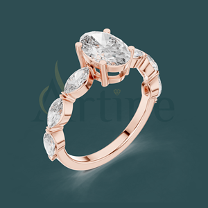Cadeau de bague de demoiselle d'honneur 18K | Ensemble de bijoux assortis - Product Image 1