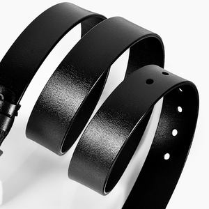 Ceintures en cuir de vache pour hommes avec logo personnalisé, boucle en acier - Respirantes et imperméables, vente en gros OEM/ODM - Product Image 5