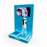 Support d'affichage en acrylique personnalisé avec écran LED, impression de logo OEM, présentoir de comptoir pour la promotion de la marque