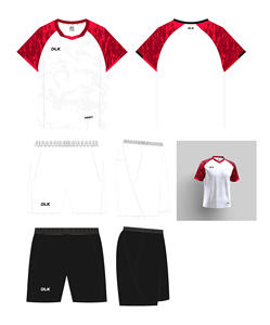 T-shirts de sport à séchage rapide de nouvelle conception uniformes de tennis de table de badminton à motif solide pour les compétitions d'entraînement des hommes - Product Image 2