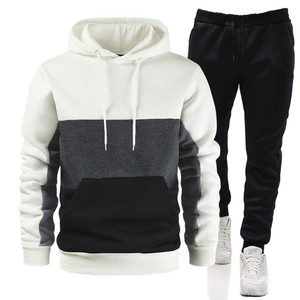 Survêtements actifs d'hiver respirants de haute qualité pour hommes Logo personnalisé Teint uni Couleurs unies Toutes tailles-Ensemble OEM/ODM - Product Image 5