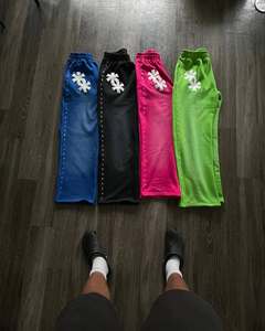 Streetwear lourd en détresse sweat à capuche zippé et pantalon de survêtement 100% coton hommes personnalisé lavé à l'acide ensembles de survêtement Vintage - Product Image 6
