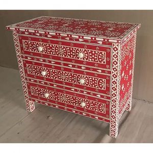 Mesa auxiliar negra con incrustaciones de hueso de diseño moderno, venta al por mayor de muebles de sala de estar DE LA India con incrustaciones de mesita de noche - Product Image 1