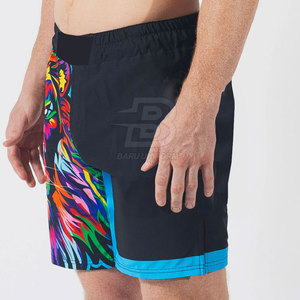 Shorts de boxe et MMA de haute qualité, vêtements de combat compressifs, spandex/polyester, durables, séchage rapide, respirants, logo personnalisé, vente en gros - Product Image 2