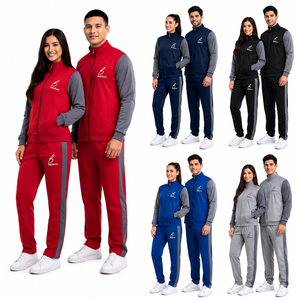 Meow Fashion Workout Clothing Full Zip Solid Color Sweatshirt Breathable Polyester Autumn Adult Fit Regular Style Bulk Sale Sets - Product Image 2