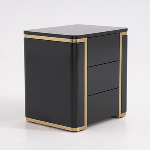 Table de chevet de style européen pour chambre à coucher à prix compétitif avec carcasse en contreplaqué pour le marché américain - Product Image 5