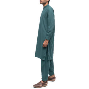 Ensemble Salwar Kameez 2 Pièces pour Homme, Personnalisé, en Tissu de Haute Qualité, Kurta et Shalwar, Anti-humidité, Séchage Rapide, Traditionnel - Product Image 2