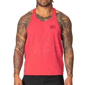 Camiseta sin mangas para hombre más vendida, diseño y tamaño personalizados, equipo de entrenamiento físico de alta calidad con decoración estampada, talla XL - Product Image 1