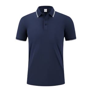T-shirt de golf pour homme à séchage rapide, tricoté, coupe ample, couleur unie, grandes tailles, marque personnalisée, fabrication OEM, vente en gros - Product Image 1