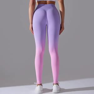 Custom Wholesale Hot Sale Womens High Elastic Waist Sublimation Leggings Quick Dry Breathable Yoga Pants for Fitness & Sports - Product Image 5