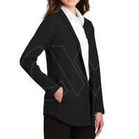 Suéter Cárdigan Largo de Invierno para Mujer, Nuevo Estilo, Transpirable, con Mangas Abullonadas, Holgado, Informal, Personalizable, Tejido de Felpa Francesa