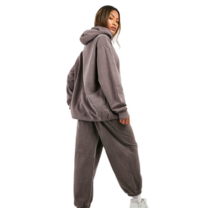 Latest Design Women's Winter Tracksuit 100% Cotton Solid Color Printed Plus Size <b>Sets</b> Breathable Quick Dry Unisex <b>Sweatpants</b> - Product Image 2