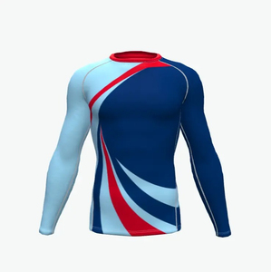 Diseño personalizado Mma Rash Guard Bjj Rashguard manga larga fabricantes OEM Rashguard con su logotipo de alta calidad precio barato - Product Image 5