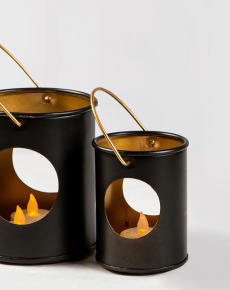 Lanterne en métal de conception classique faite à la main style marocain en verre de fer personnalisé pour la maison jardin décor de noël bougeoirs bocaux - Product Image 2