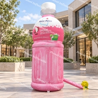 Bouteille de boisson gonflable géante, modèle de bouteille publicitaire personnalisée pour la promotion d'événements en plein air, affichage commercial
