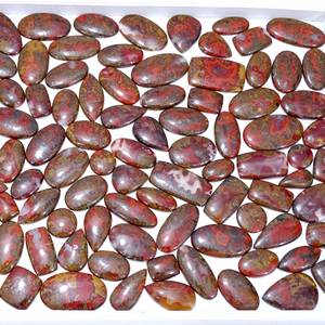 Agate à couture naturelle Cabochon Mélange de formes et de tailles Agate à couture marocaine Pierres précieuses en vrac Petite taille disponible - Product Image 5