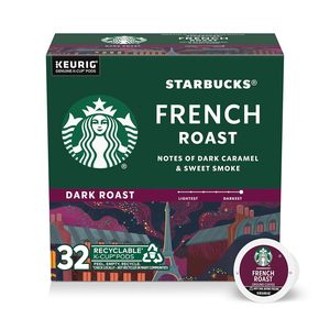 Cápsulas de Café <span class=keywords><strong>Starbucks</strong></span> K-Cup, Café Tostado Oscuro Caliente o Helado, Tostado Francés, 32 Cápsulas Keurig - Product Image 5