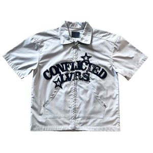 เสื้อโปโลปักลายสำหรับผู้ชายเสื้อเชิ้ตแขนสั้นขนาดใหญ่พิเศษสำหรับใส่ทำงานคาร์โก้ใส่ฤดูร้อน - Product Image 5