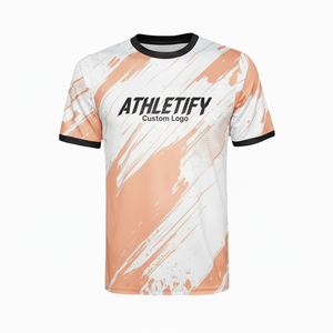 เสื้อฟุตบอลปรับแต่งได้พร้อมโลโก้ทีมและหมายเลข ชุดกีฬาสวมใส่สบายสำหรับการวิ่งและวันแข่งขัน - Product Image 1