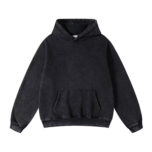 High Quality 100% Cotton Heavyweight Fleece Puff Printing 430gsm Winter Hoodie Sweatshirts Streetwear Custom Casual <b>Pullover</b> <b>Men</b> - Product Image 3