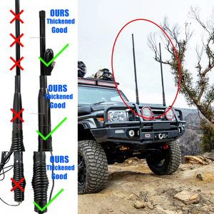 <span class=keywords><strong>Antena</strong></span> para Vehículo 4x4 Australiana, Estilo GME, Fibra de Vidrio, Doble Banda <span class=keywords><strong>UHF</strong></span> VHF, <span class=keywords><strong>Antena</strong></span> de Radio Móvil Todoterreno Tipo Midland - Product Image 1