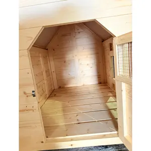 Casetta Moderna e Versatile in Legno per Cani e Gatti, per Interni/Esterni, con Funzione di Contenitore e Area Gioco, Design Solido con Motivo Animale per Soggiorno - Product Image 1