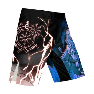 Pantalones Cortos de MMA Personalizados con Estampado Gráfico, 100% Poliéster Elástico, Descuento por Volumen, Sublimación, Uniforme Profesional para Club, Entrenamiento y Combate de Muay Thai - Product Image 2