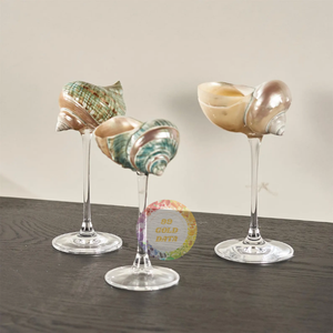 Unique Shell Cocktail Glass Beach Wedding Drinkware & Gift Idea Natural Seashell Decor from Vietnam - Caryln 0084935825297 - Product Image 2