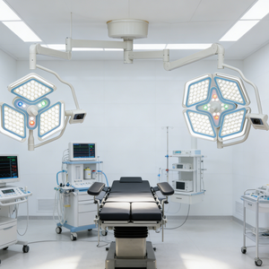Lampe chirurgicale LED double tête LK/LED-700/500, 160 000 Lux, lampe d'opération sans ombre pour hôpital, équipement médical - Product Image 1