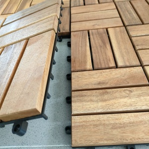 Wholesale Modern Style Outdoor Decking Tiles Factory Price Interlocking Solid <b>Hardwood</b> Acacia Deck Tiles for USA/UK Market - Product Image 2