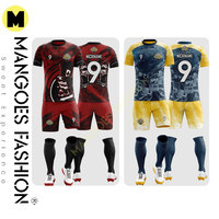 Ensemble de maillots de football OEM de haute qualité, respirant, avec logo d'équipe personnalisé, uniforme de football vierge personnalisé en polyester