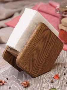 Porte-mouchoirs pour mariage, vaisselle de fête, porte-serviettes en papier, porte-serviettes en bois fini, porte-serviettes en bois unique et élégant, artisanat en résine - Product Image 2