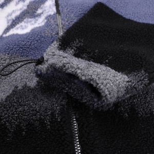 Veste en polaire sherpa pour femme, style décontracté, vente chaude, hiver, chaude, respirante, broderie de logo personnalisée, col montant, vente en gros - Product Image 4