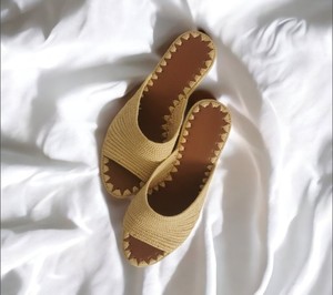 รองเท้าแตะ Raffia สำหรับผู้หญิง, รองเท้าแตะ Raffia - Product Image 1