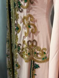 Nouvelle collection de robe caftan perlée brodée à la main vêtements islamiques fantaisie pour les fêtes de mariage respirante et confortable - Product Image 2