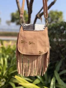 Véritable cuir de vachette fourrure nouveauté sac à franges Offre Spéciale sac à main Style occidental sac à bandoulière bohème femmes multi-usages sac à main - Product Image 2