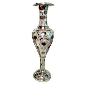 Meilleure vente Vase à fleurs en laiton personnalisé Vase en métal décoratif intérieur et extérieur Conception la plus populaire des exportateurs indiens - Product Image 4