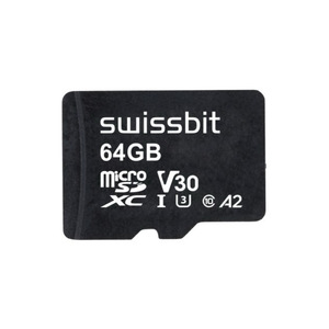 Swissbit S-52u công nghiệp microSDHC/SDXC thẻ cho Drone Dash Cam 3D TLC 64GB SFSD064GN1AM1TB-I-CE-2A1-STD - Product Image 1