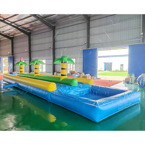 Outdoor Water <b>Game</b> PVC <b>Inflatable</b> Palm Tree Slip Slide Commercial Slip And Slide Water Slide For Amusement Park - Product Image 1