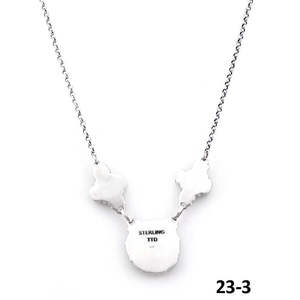 Collier artisanal du sud-ouest à motif floral Émeraude Verte avec turquoise eau blanche et argent sterling, idéal pour un cadeau - Product Image 4