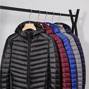 Veste matelassée personnalisée veste d'hiver avec poches manteau pour hommes avec fermeture éclair col montant tenue décontracté pour l'extérieur respirant - Product Image 3