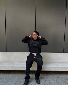 Streetwear personnalisé Survêtement de haute qualité imprimé Jogger Pantalon de survêtement Sweat à capuche unisexe et survêtement Ensemble de survêtements pour hommes - Product Image 4