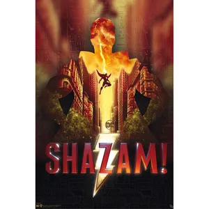 ดีซีคอมิกส์ ชาซัม! โปสเตอร์ความโกรธของเทพเจ้า ดีไซน์ทันสมัยสำหรับตกแต่งผนัง - Product Image 1