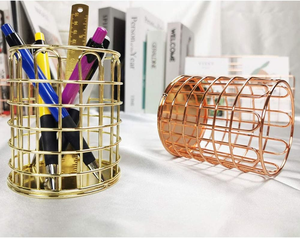 Portalápices de regalo Caja organizadora de escritorio decorativa Ideal para exhibición de escaparate de área de recepción de oficina y portalápices modernos para el hogar - Product Image 4