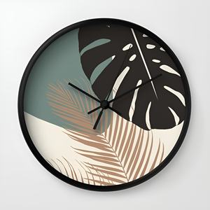 Modern Printed <b>Designer</b> Wooden Digital <b>Wall</b> <b>Clock</b> Without Glass For Home Living Room Bedroom Kitchen And Office - Product Image 1