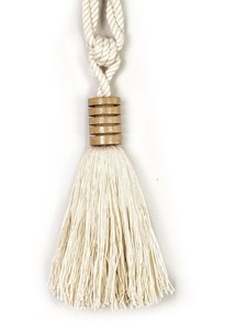 Atador de Cortinas con Borlas de Algodón y Madera de Mango, Atador de Cortinas Estilo Costero, Atador de Cortinas de Madera y Algodón - Product Image 2