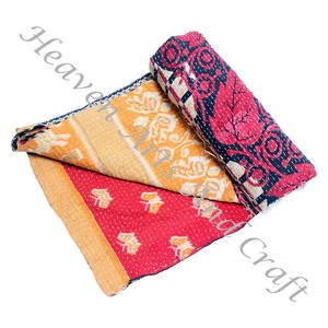 Kantha <b>Quilt</b> Gudari Kantha <b>Quilt</b> Gudari Hot Selling Wholesale Gold Supplier GD2119 Handmade Kantha <b>Quilt</b> Cotton Printed <b>Indian</b> - Product Image 4
